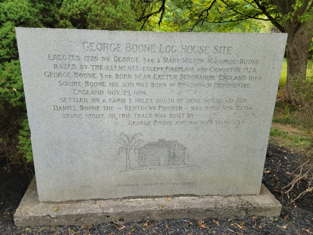 Boonecroft (Home of George Boone) in Exeter Township, Pennsylvania